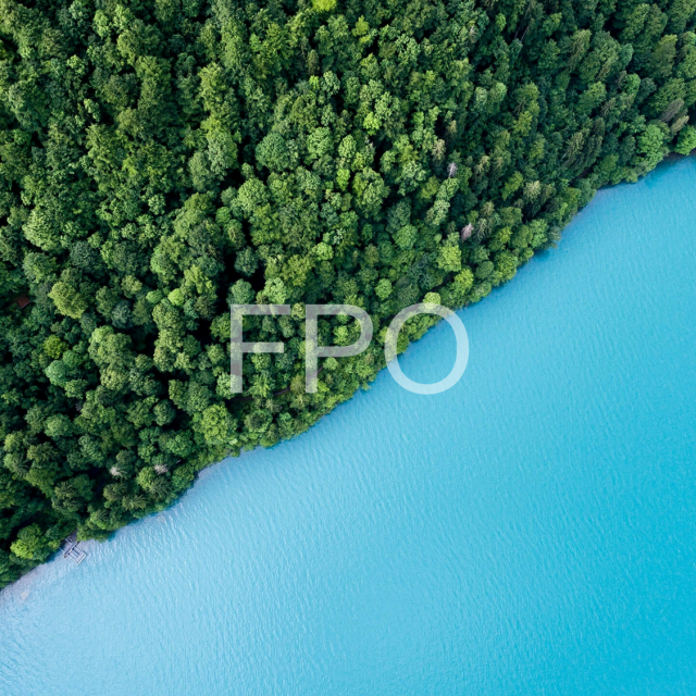 Background aerial image of a coastline with text reading FPO on it
